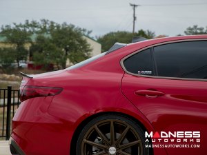 Alfa Romeo Giulia Roof Spoiler - Carbon Fiber - Feroce Carbon - Full Size Alfa Romeo Giulia Roof Spoiler - Carbon Fiber - Feroce Carbon - Full Size